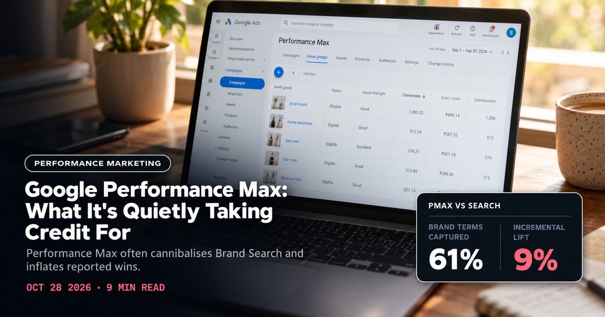 Google Performance Max: What It's Quietly Taking Credit For